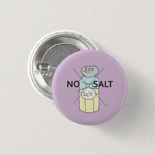 Geen Salt badge Ronde Button 3,2 Cm (Voorkant /achterkant)