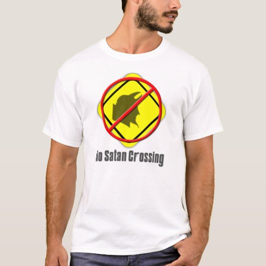 Geen Satan Crossing T-shirt (Voorkant)