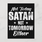 Geen satan morgen ook niet briefkaart (Voorkant)