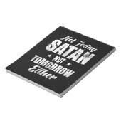 Geen satan morgen ook niet notitieblok (Linkerzijde)