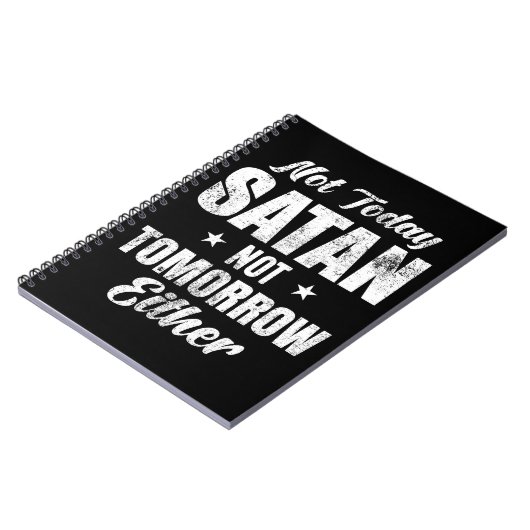 Geen satan morgen ook niet notitieboek (Linkerzijde)
