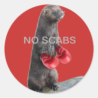 GEEN SCABS-stickers Ronde Sticker