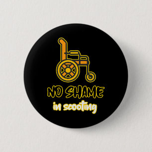 Geen schaamte in het scooten van persoon met een h ronde button 5,7 cm