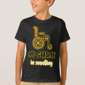 Geen schaamte in het scooten van persoon met een h t-shirt (Voorkant)