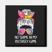 Geen schaamte in mijn herstel spel - Sobriety Aa N Magneet (Voorkant)
