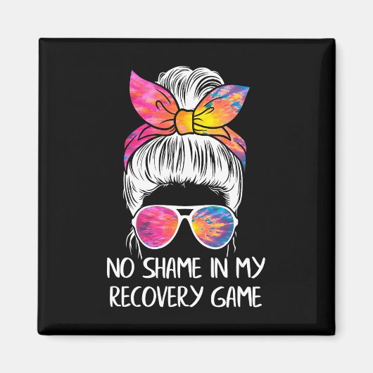 Geen schaamte in mijn herstel spel - Sobriety Aa N Magneet (Voorkant)