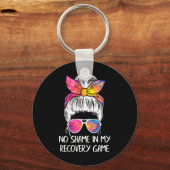 Geen schaamte in mijn herstel spel - Sobriety Aa N Sleutelhanger (Voorkant)