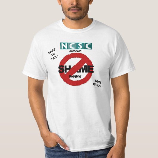 Geen schaamtheater t-shirt (Voorkant)