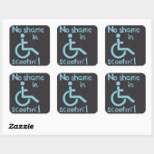 "Geen schande in scootin" Disability Pride Sticker (Vel)