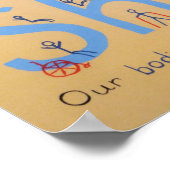 "Geen schande in scootine" Poster met handicaps (Hoek)