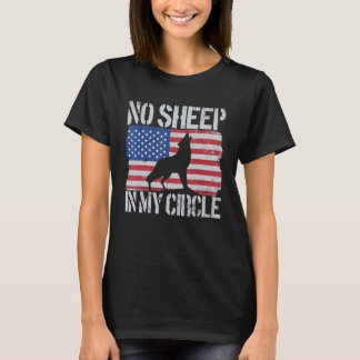 Geen schapen in mijn Amerikaanse vlag... geen scha T-shirt
