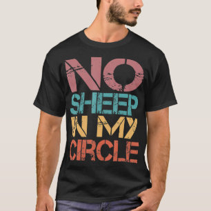 Geen schapen in mijn Cirkel T-shirt