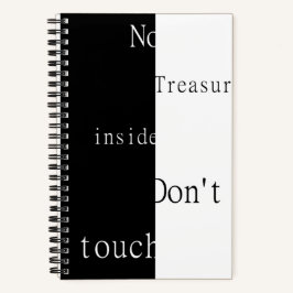 Geen Schat Binnen – Raak Notebook Niet Aan Notitieboek