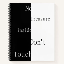 Geen Schat Binnen – Raak Notebook Niet Aan Notitieboek