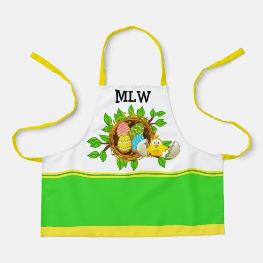 Geen Schattig Scallop SPRING Cookies Schort (Voorkant)