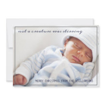 Geen schepsel roerde Baby Photo Christmas