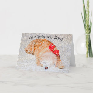 Geen schepsel roerde vakantie-Kaart Bedankkaart