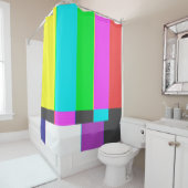 geen scherm met signaaltelevisie met ruis douchegordijn (In situ)