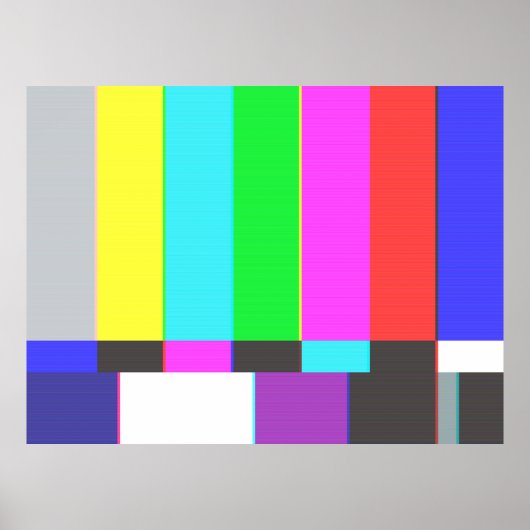 geen scherm met signaaltelevisie met ruis poster (Voorkant)