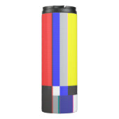 geen scherm met signaaltelevisie met ruis thermosbeker (Achterkant)