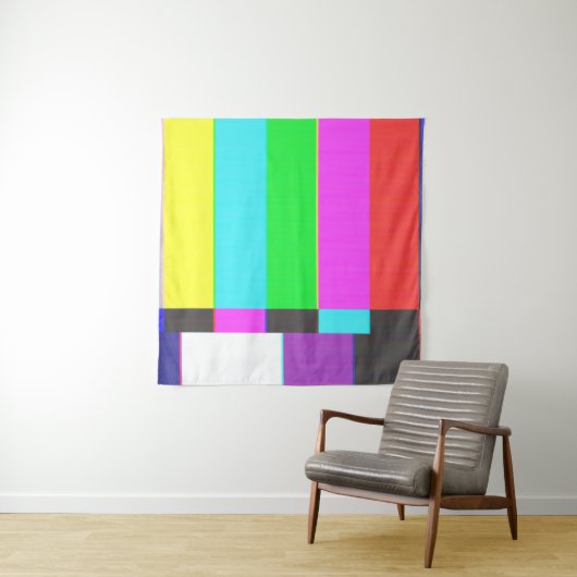 geen scherm met signaaltelevisie met ruis wandkleed (In situ)