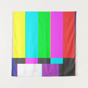 geen scherm met signaaltelevisie met ruis wandkleed