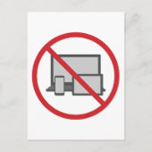 Geen schermen briefkaart (Voorkant)