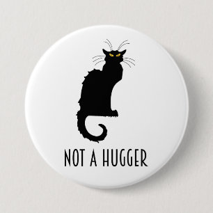 Geen schimmelaar Introvert Antisociaal Kat Ronde Button 7,6 Cm