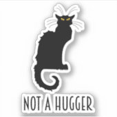 Geen schimmelaar Introvert Antisociaal Kat Sticker (Voorkant)