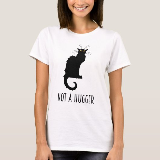 Geen schimmelaar Introvert Antisociaal Kat T-shirt (Voorkant)