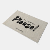 Geen schoenen, alsjeblieft slaapkamer deurmat (Schuin)