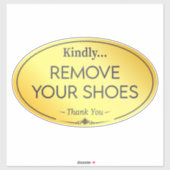 Geen schoenen sticker (Vel)