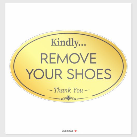 Geen schoenen sticker (Vel)