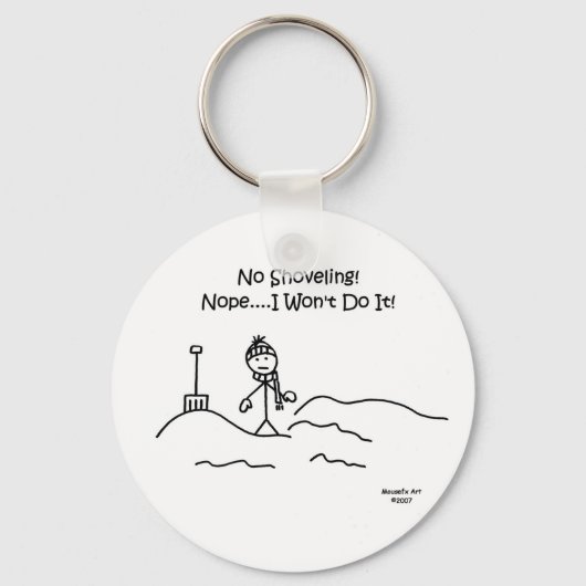 Geen schokkende Sleutelhanger (Voorkant)