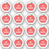 Geen School Tracker Leraar Student Herinnering Pla Sticker (Voorkant)