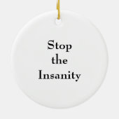 Geen schuldenplafond, geen wanbetaling keramisch ornament (Achterkant)