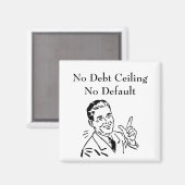 Geen schuldenplafond, geen wanbetaling magneet (Voorkant / Achterkant)