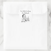 Geen schuldenplafond, geen wanbetaling vierkante sticker (Tas)