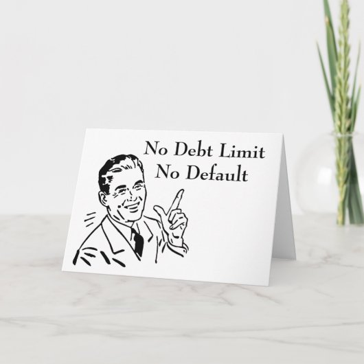 Geen schuldlimiet, geen wanbetaling kaart (Voorkant)