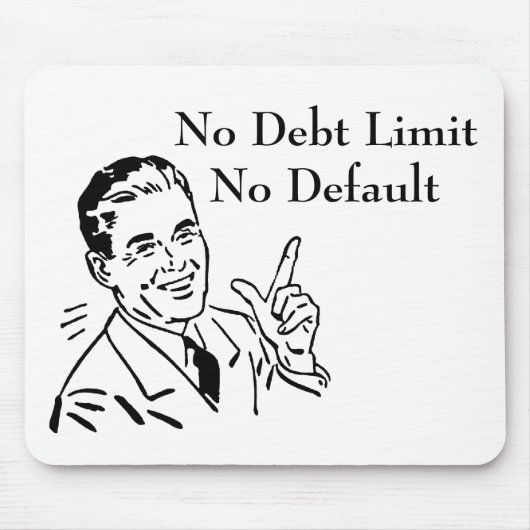 Geen schuldlimiet, geen wanbetaling muismat (Voorkant)
