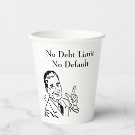 Geen schuldlimiet, geen wanbetaling papieren bekers