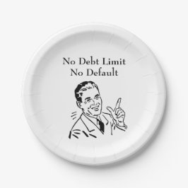 Geen schuldlimiet, geen wanbetaling papieren bordje