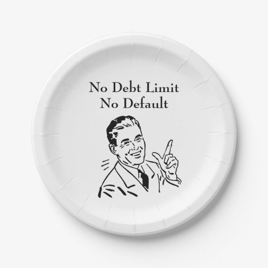 Geen schuldlimiet, geen wanbetaling papieren bordje (Voorkant)