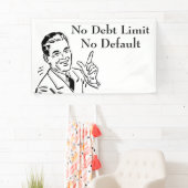 Geen schuldlimiet, geen wanbetaling spandoek (Insitu)