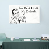 Geen schuldlimiet, geen wanbetaling spandoek (Beurs)