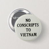Geen scripts naar Vietnam Ronde Button 5,7 Cm (Voorkant /achterkant)