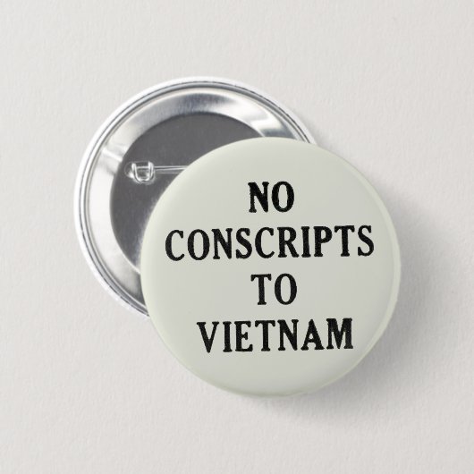Geen scripts naar Vietnam Ronde Button 5,7 Cm (Voorkant /achterkant)