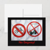 Geen Segway. Briefkaart (Voorkant / Achterkant)