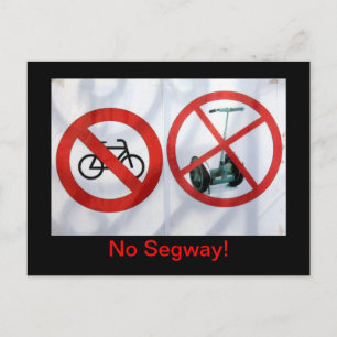 Geen Segway. Briefkaart
