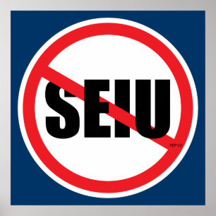 Geen SEIU Poster
